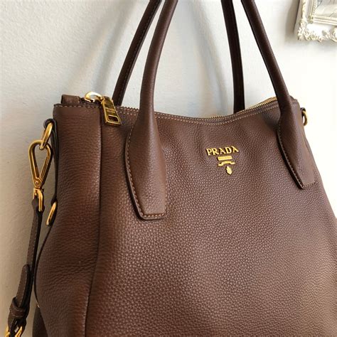 brown prada purse|prada brown leather tote bag.